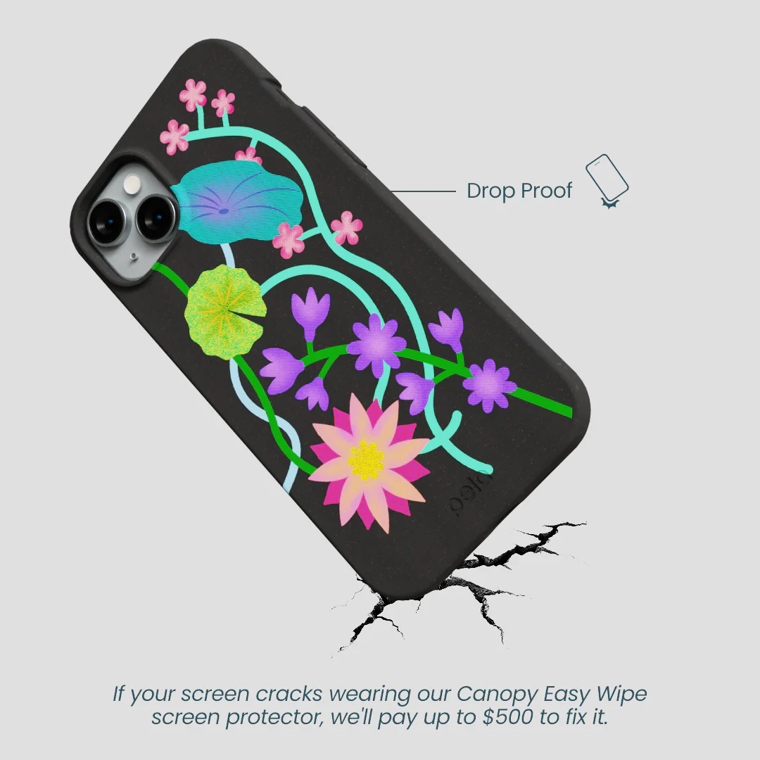 Black Neon Garden iPhone 15 Plus Case - Image 5