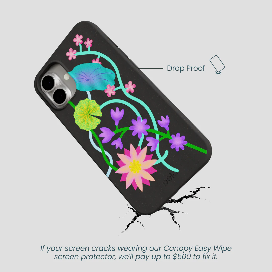 Black Neon Garden iPhone 16 Plus Case - Image 5