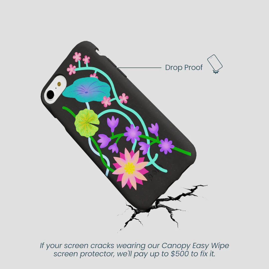 Black Neon Garden iPhone 6/6s/7/8/SE Case - Image 5