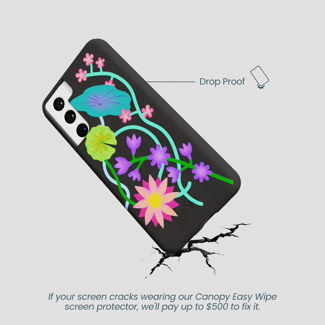 Black Neon Garden Samsung Galaxy S21 Case - Image 5