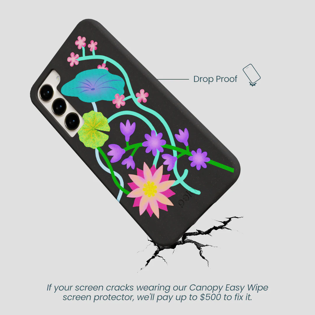 Black Neon Garden Samsung Galaxy S23+(Plus) Case - Image 5