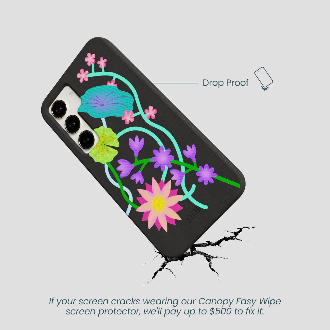 Black Neon Garden Samsung Galaxy S24 Case - Image 5