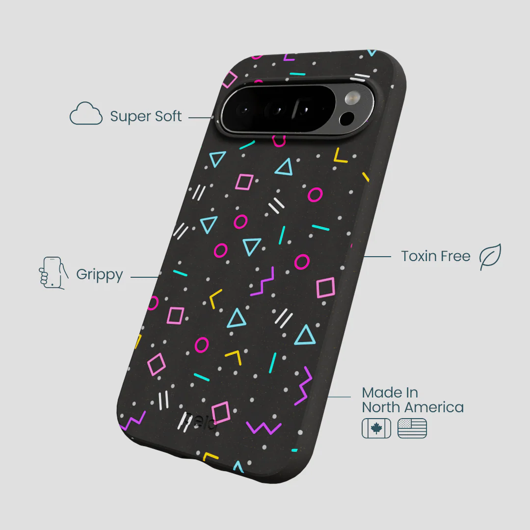 Black Neon Nostalgia Google Pixel 10 Pro XL Case - Image 3