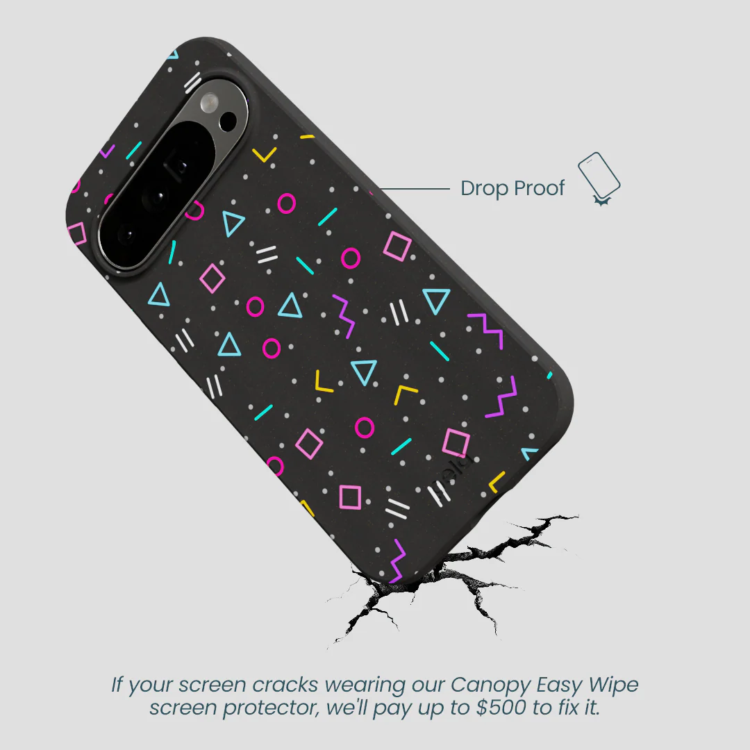Black Neon Nostalgia Google Pixel 10 Pro XL Case - Image 4