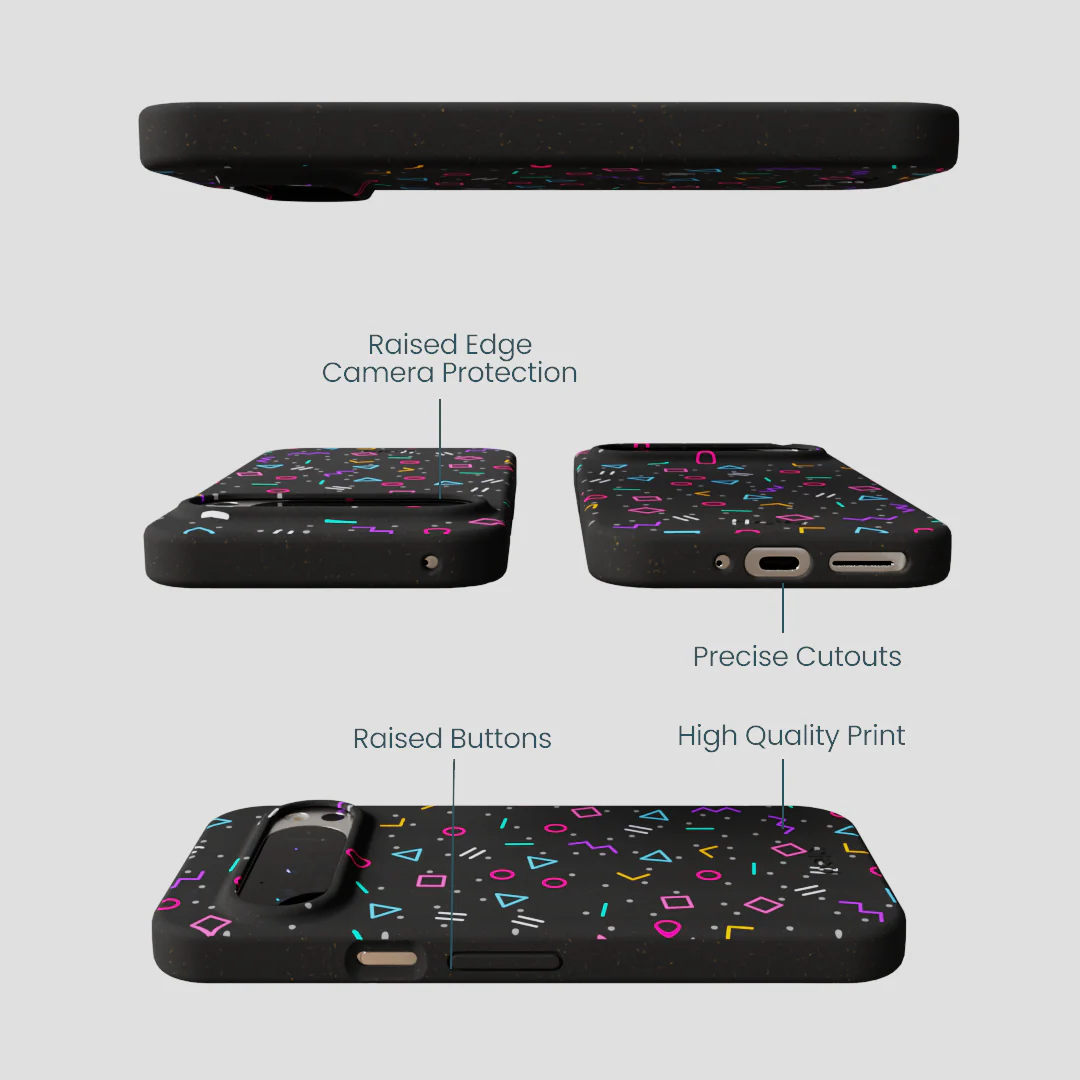 Black Neon Nostalgia Google Pixel 9/9 Pro Case - Image 2