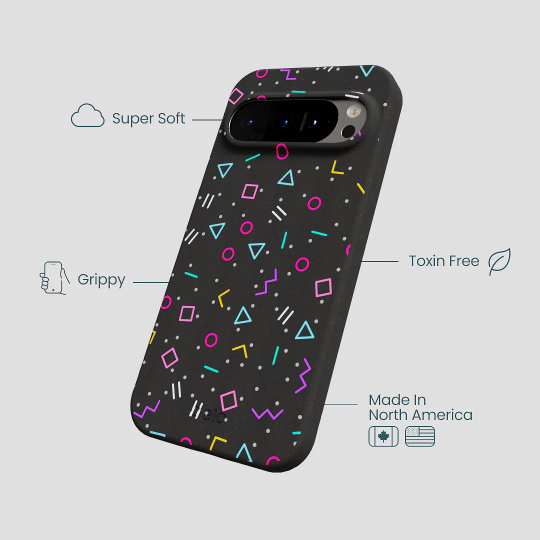 Black Neon Nostalgia Google Pixel 9/9 Pro Case - Image 3