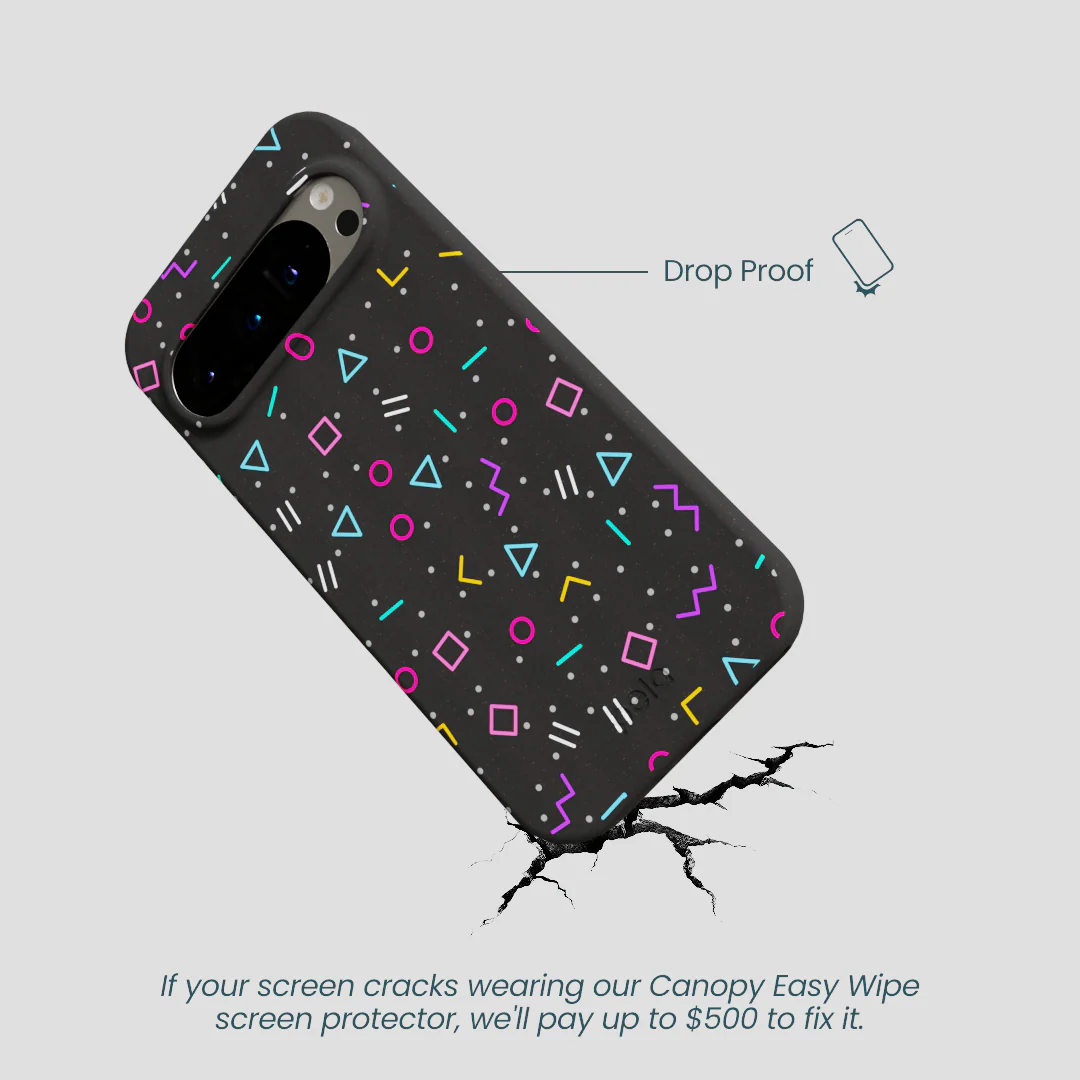 Black Neon Nostalgia Google Pixel 9/9 Pro Case - Image 4