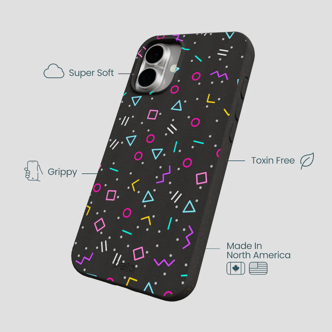 Black Neon Nostalgia iPhone 16 Plus Case - Image 4