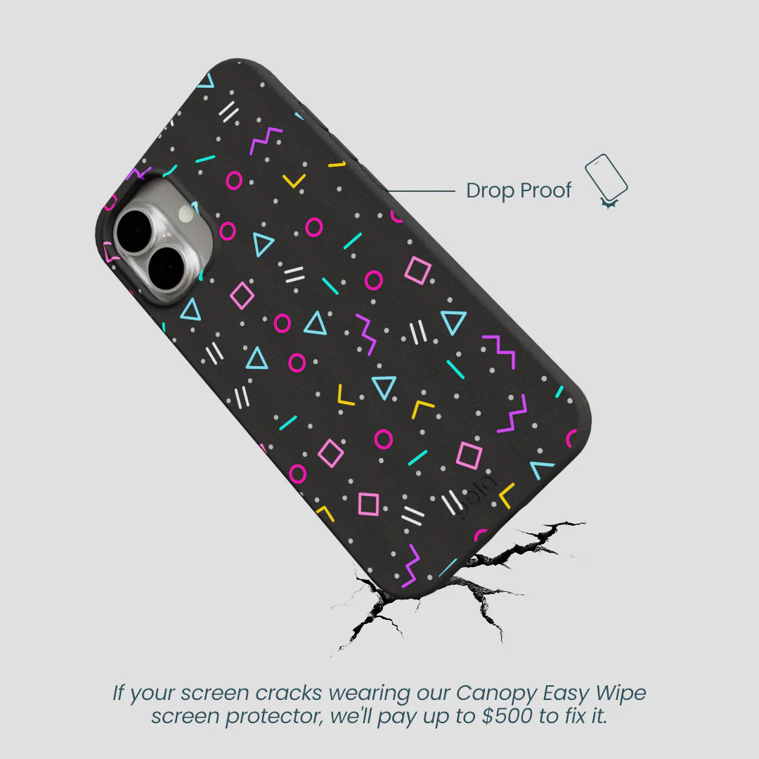 Black Neon Nostalgia iPhone 16 Plus Case - Image 5