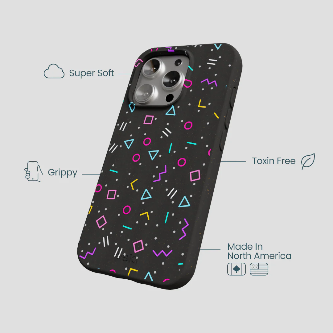 Black Neon Nostalgia iPhone 16 Pro Case - Image 4