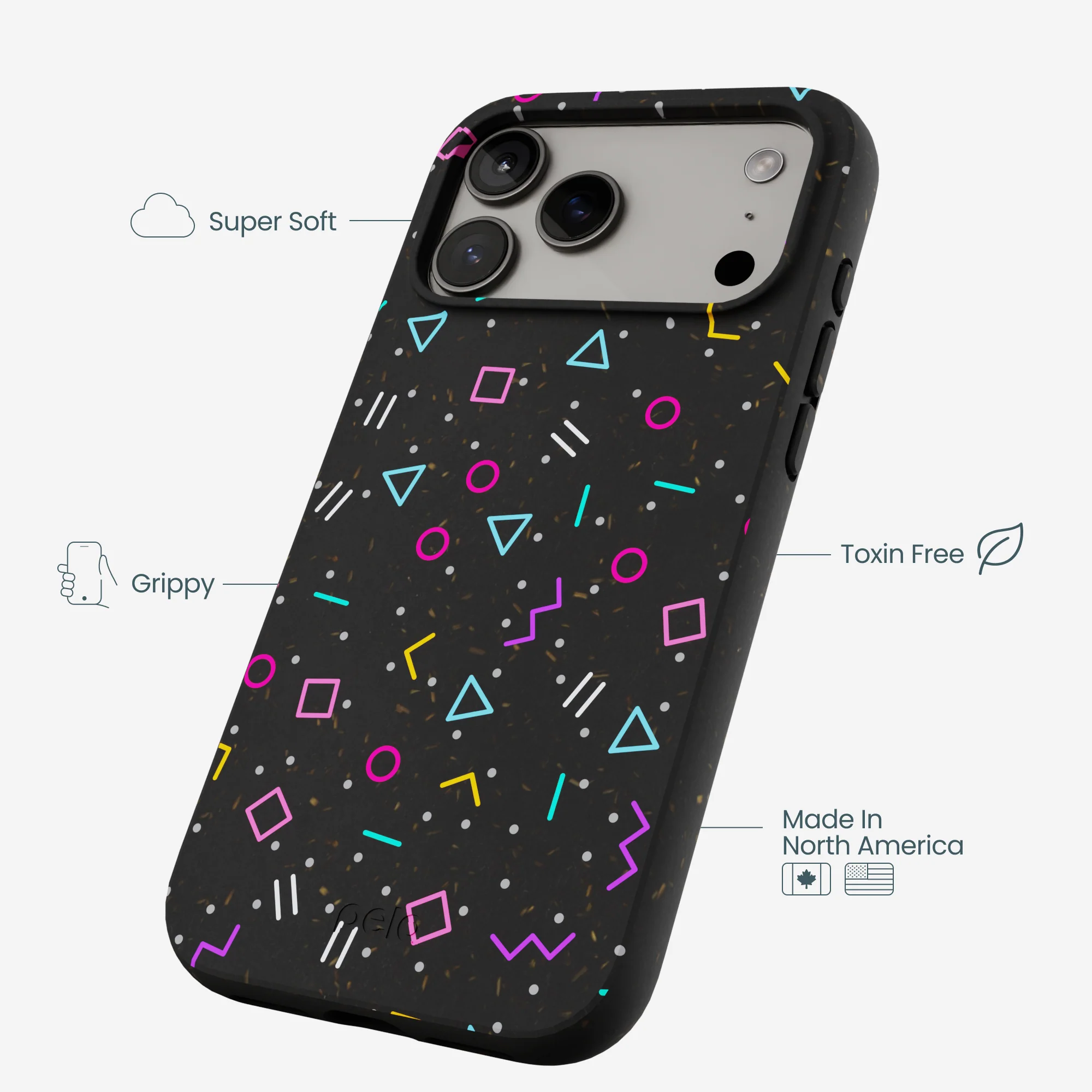 Black Neon Nostalgia iPhone 17 Pro Max Case - Image 4