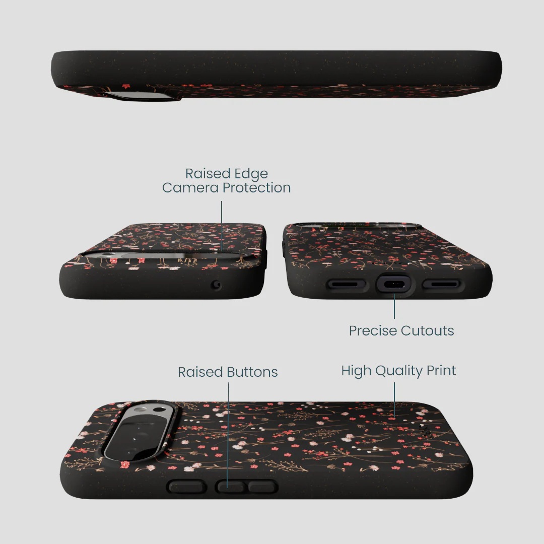 Black Night Garden Google Pixel 10 Pro XL Case - Image 3