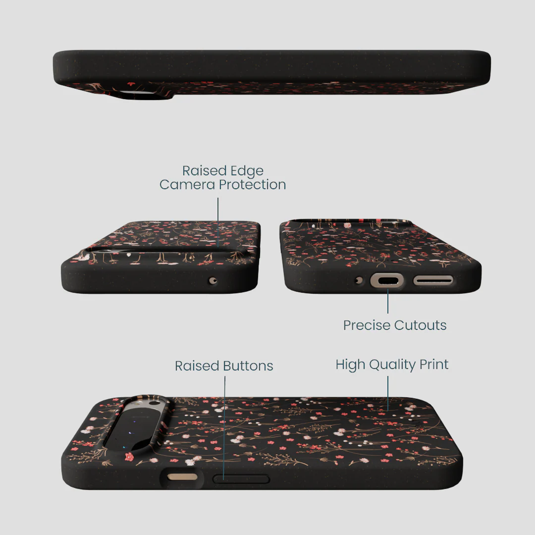 Black Night Garden Google Pixel 9 Pro XL Case - Image 3