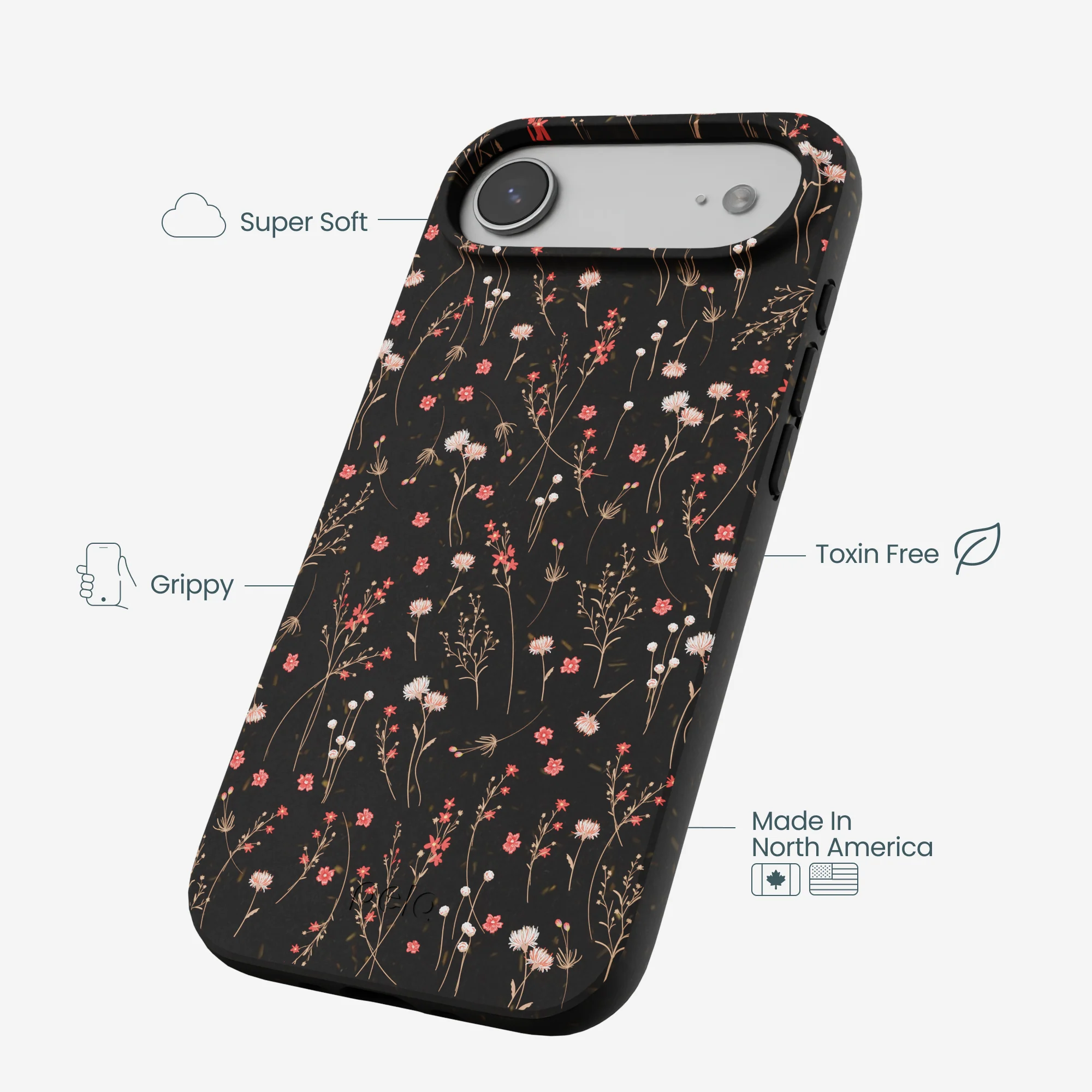 Black Night Garden iPhone Air Case - Image 4
