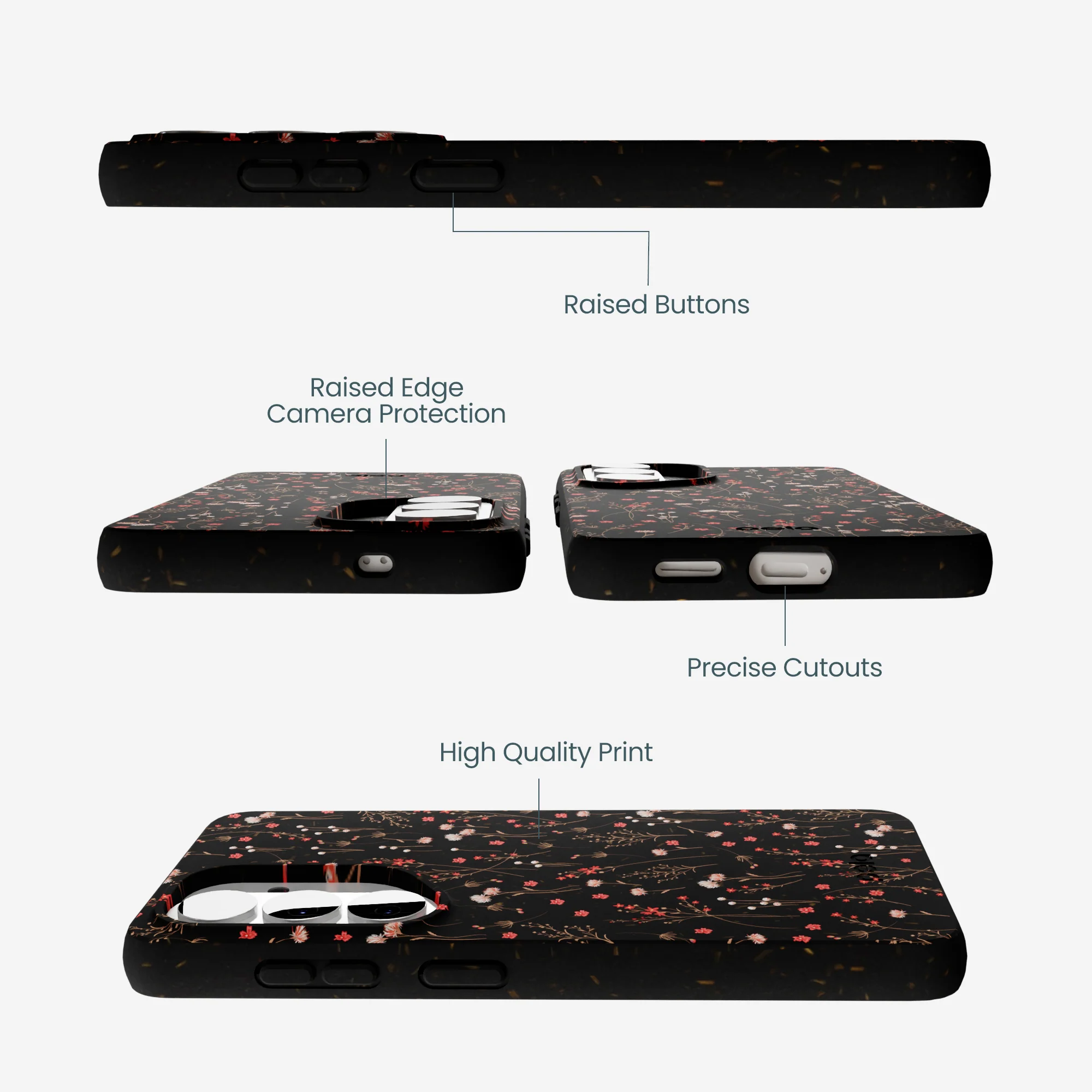 Black Night Garden Samsung Galaxy S26 Case - Image 3
