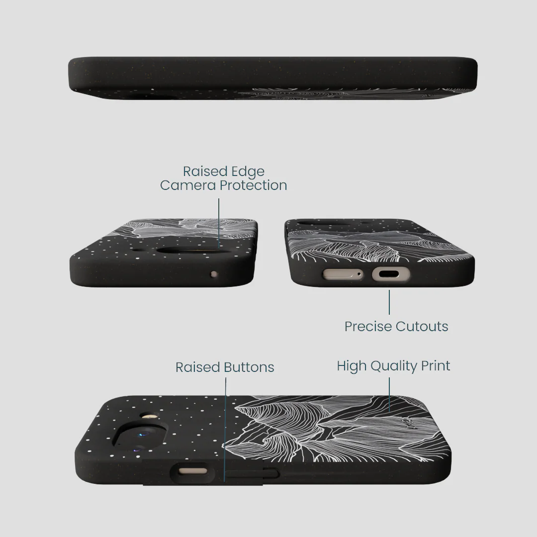 Black Night Panorama Google Pixel 9a Case - Image 3
