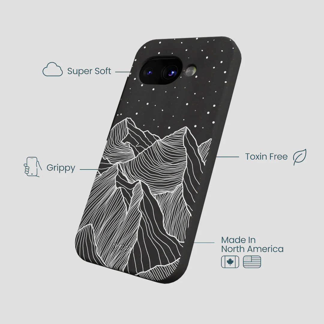 Black Night Panorama Google Pixel 9a Case - Image 4