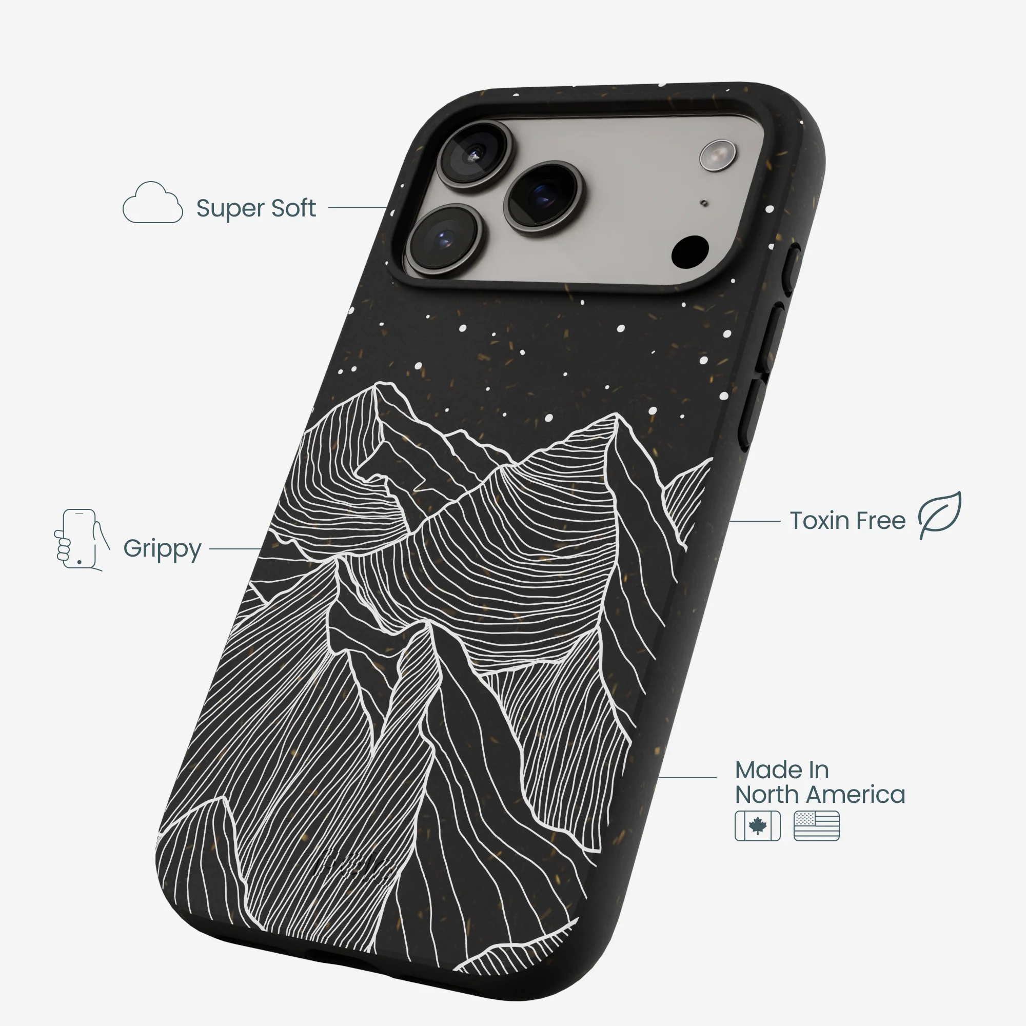 Black Night Panorama iPhone 17 Pro Max Case - Image 4
