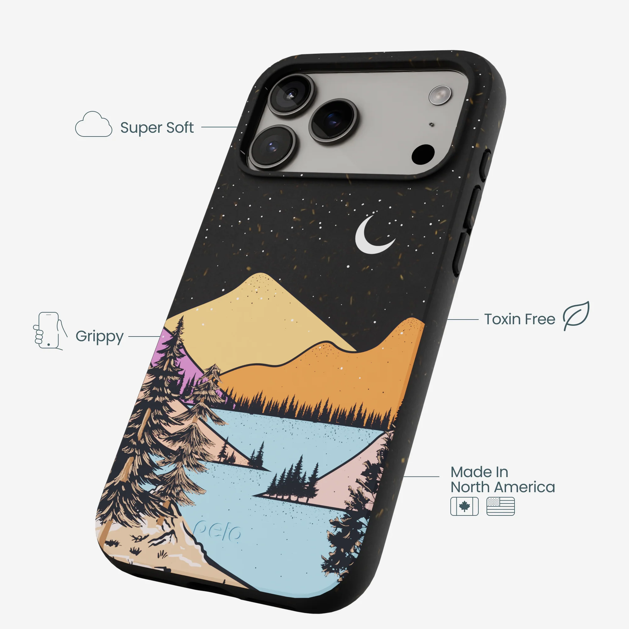 Black Night Trails iPhone 17 Pro Max Case - Image 4