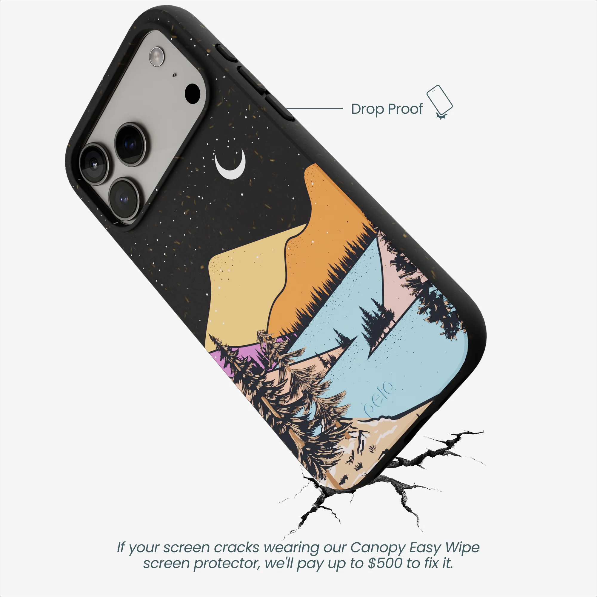 Black Night Trails iPhone 17 Pro Max Case - Image 5