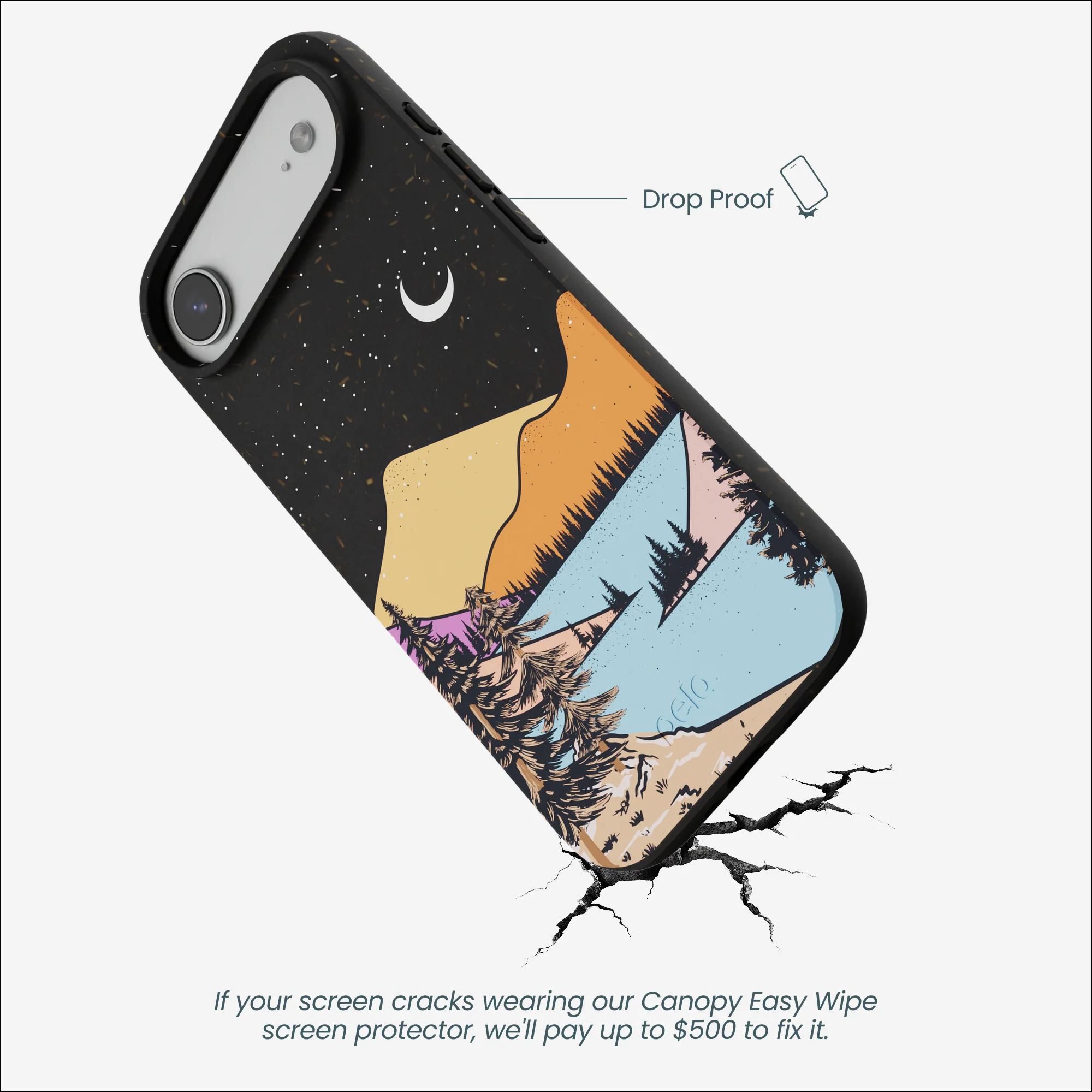Black Night Trails iPhone Air Case - Image 5