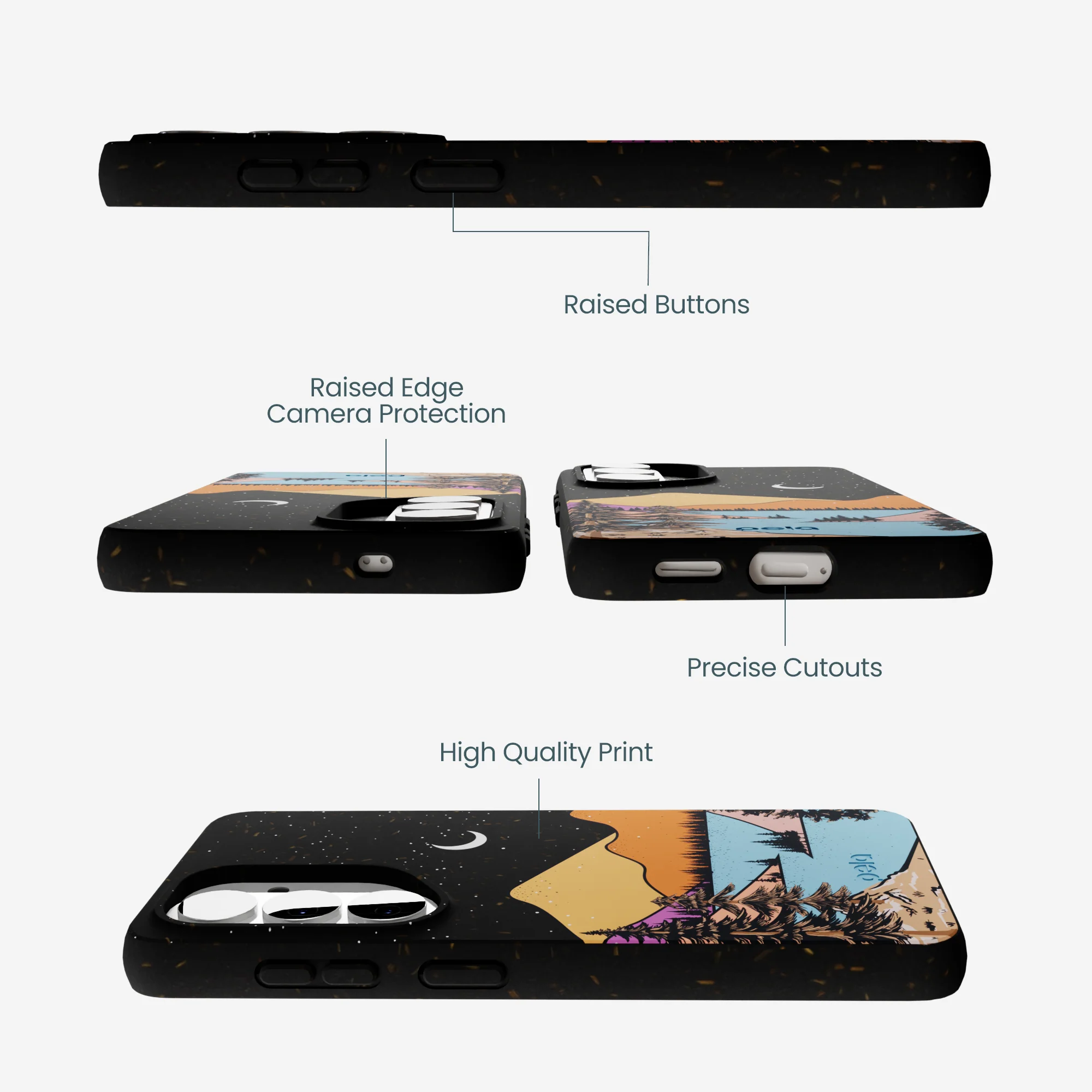 Black Night Trails Samsung Galaxy S26 Case - Image 2