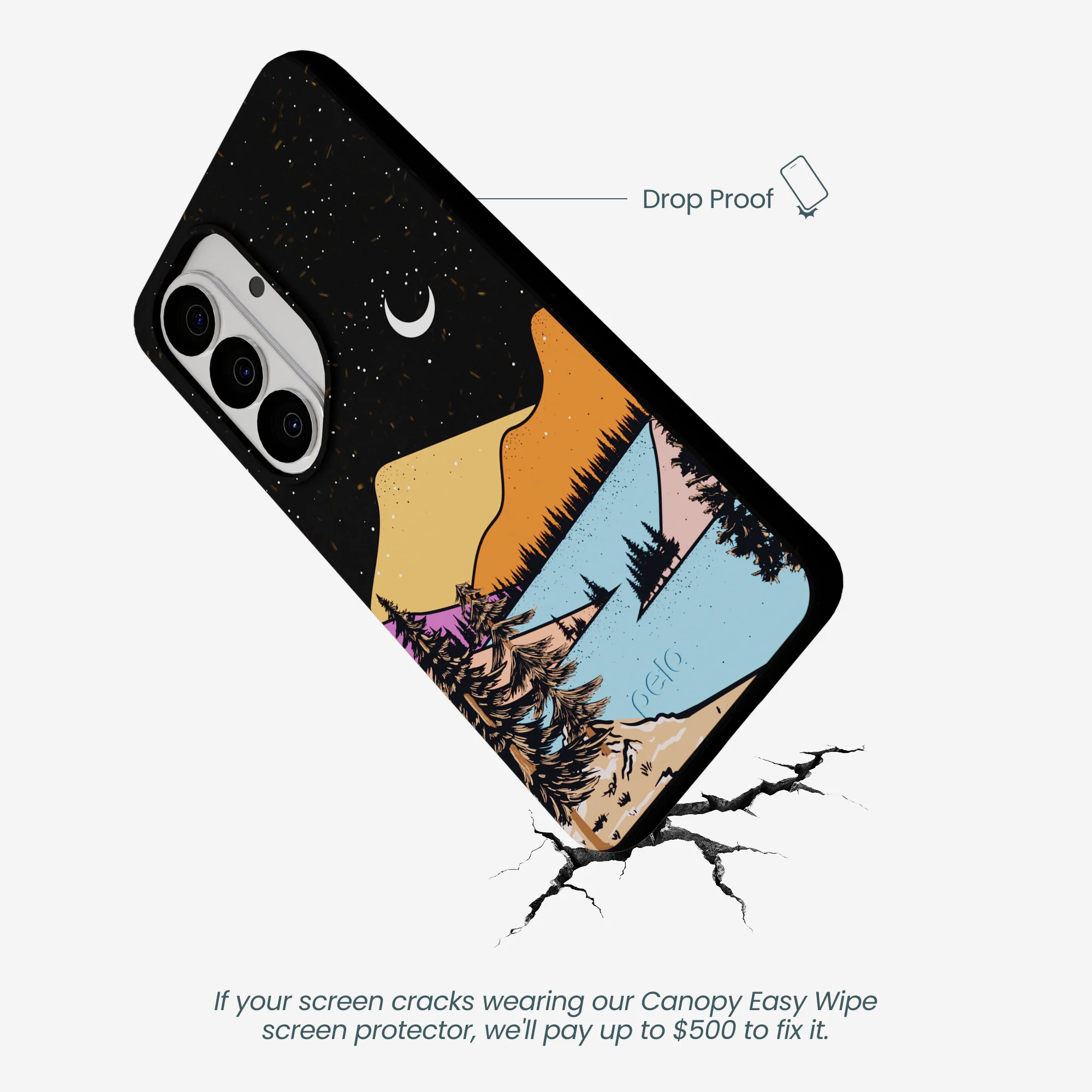 Black Night Trails Samsung Galaxy S26 Case - Image 4