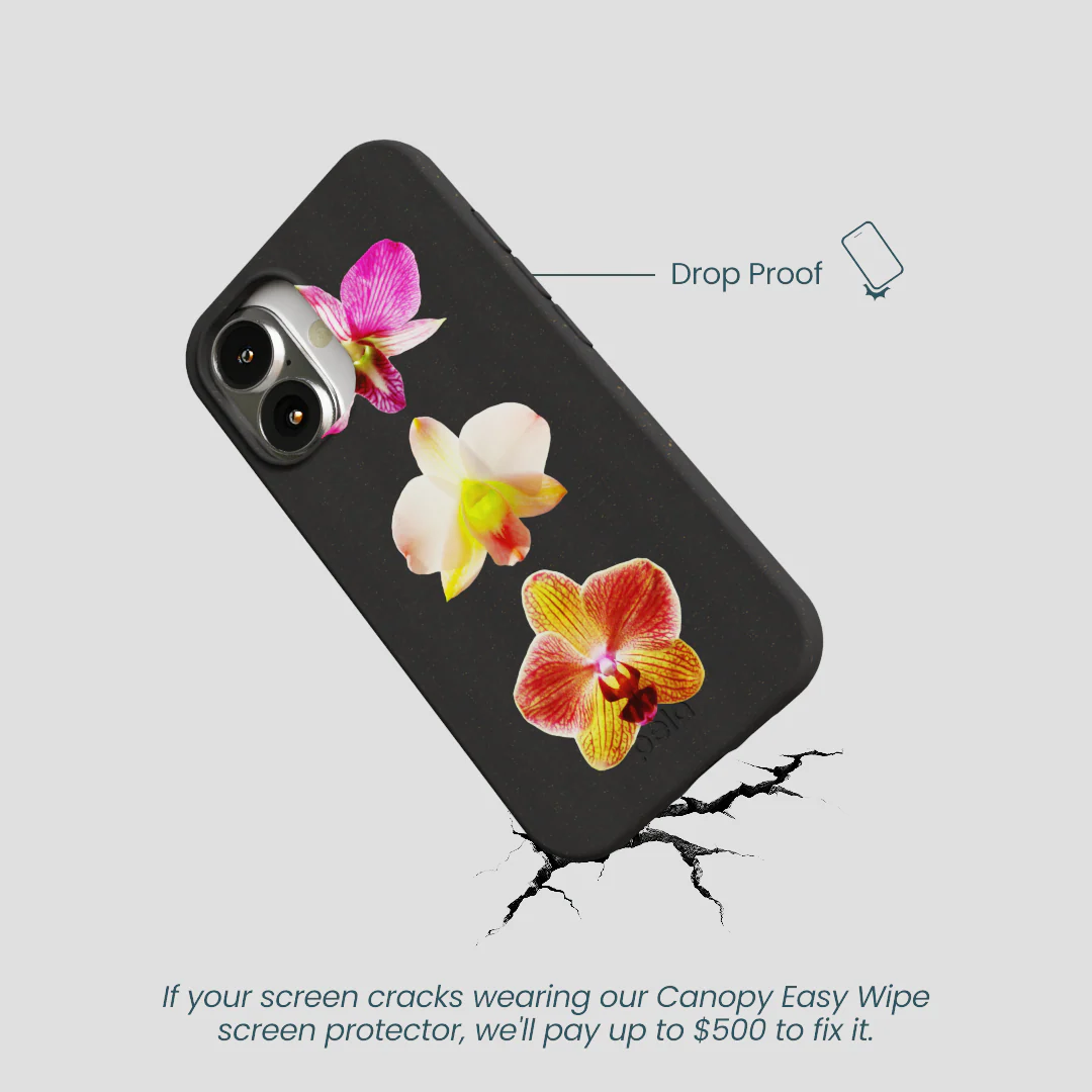 Black Orchids iPhone 16 Case - Image 5
