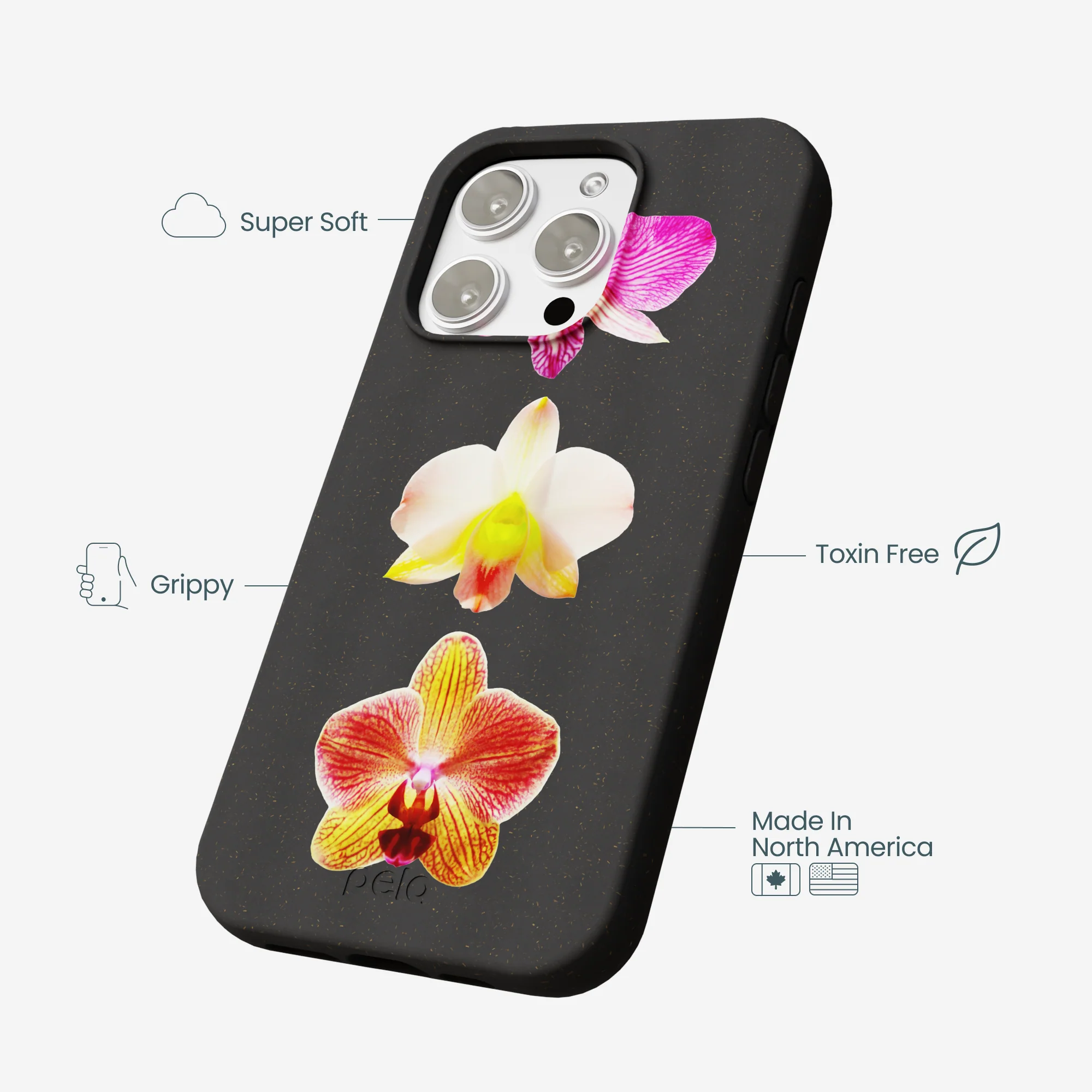 Black Orchids iPhone 16 Pro Max Case - Image 4