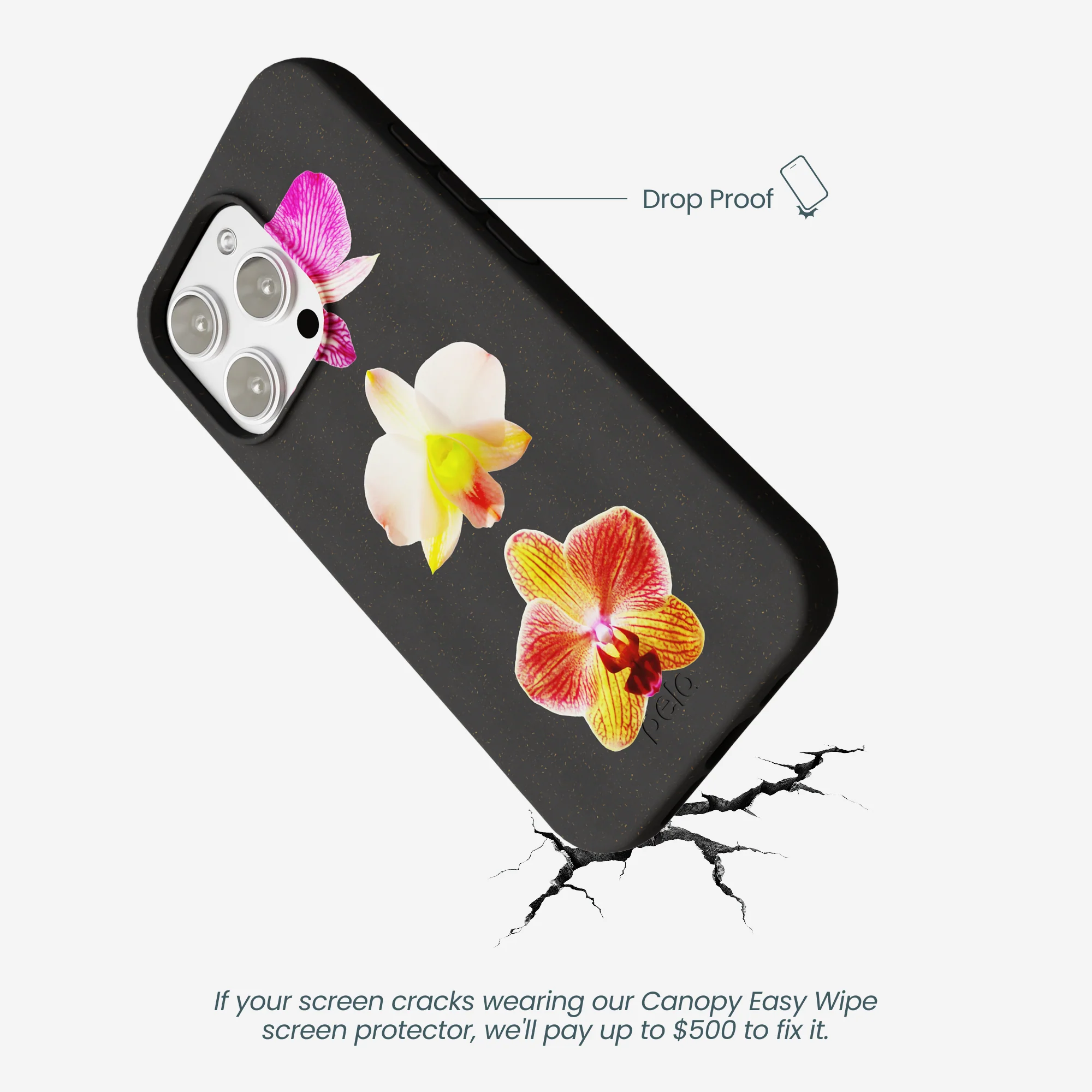 Black Orchids iPhone 16 Pro Max Case - Image 5