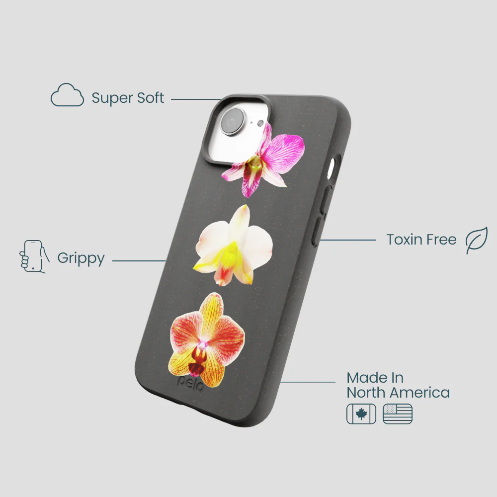 Black Orchids iPhone 16e/17e Case - Image 4