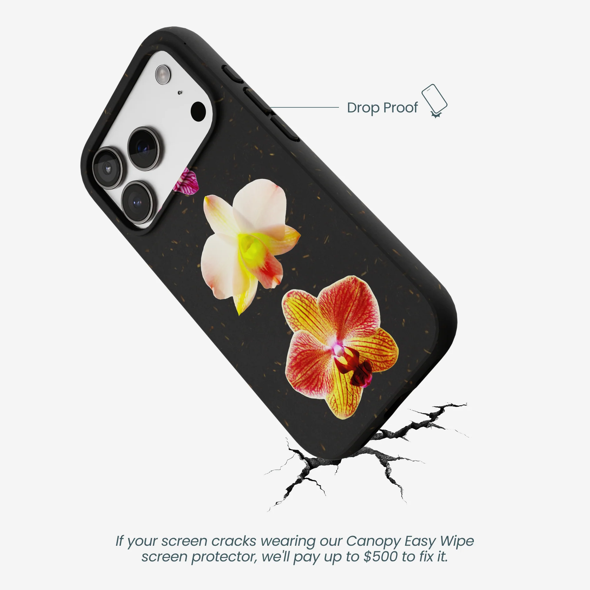 Black Orchids iPhone 17 Pro Case - Image 5