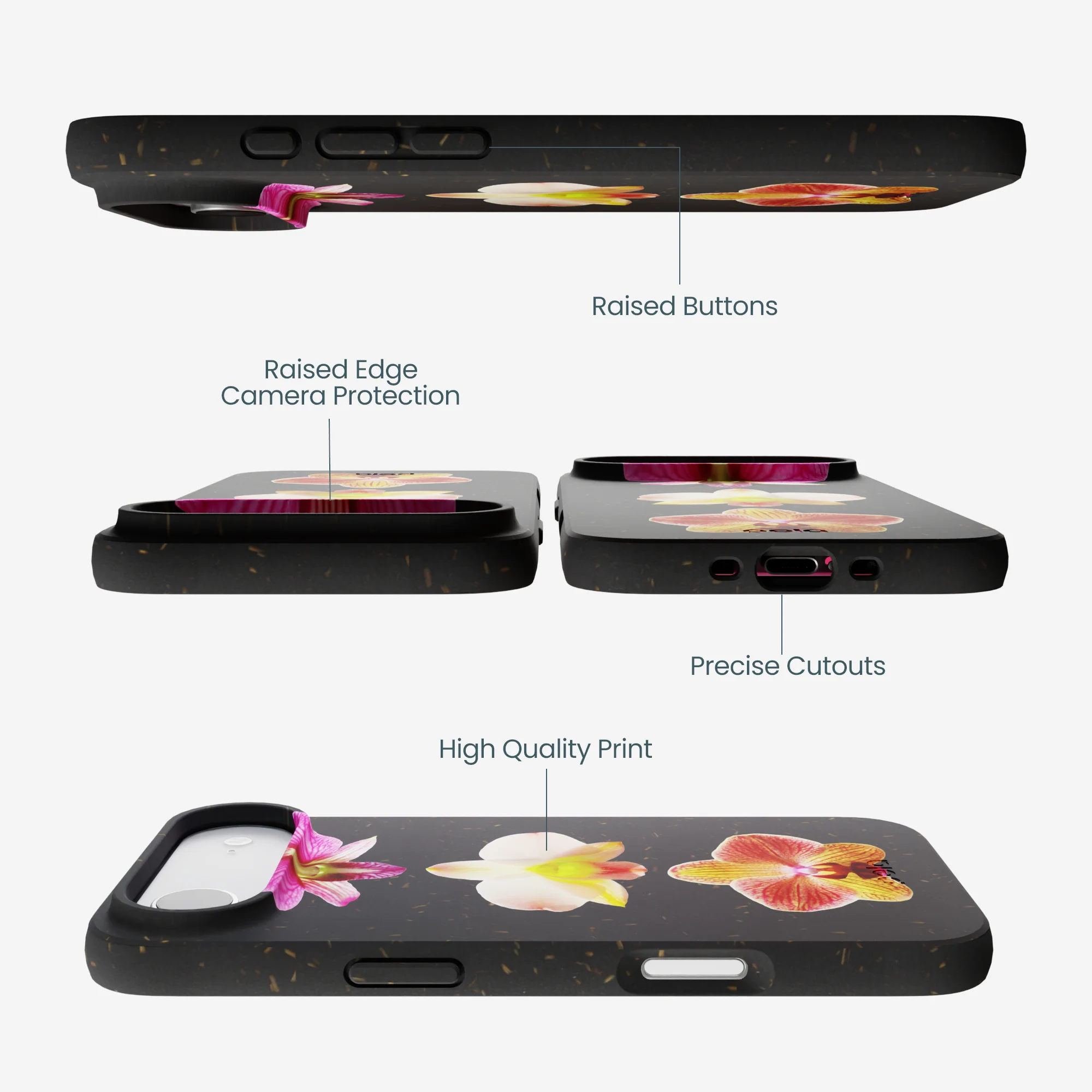 Black Orchids iPhone Air Case - Image 3