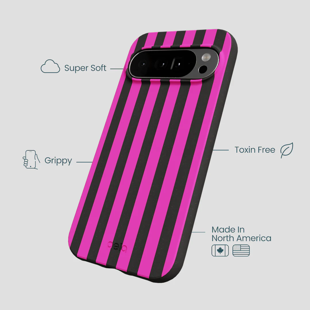 Black Pink Stripes Google Pixel 10 Pro XL Case - Image 3
