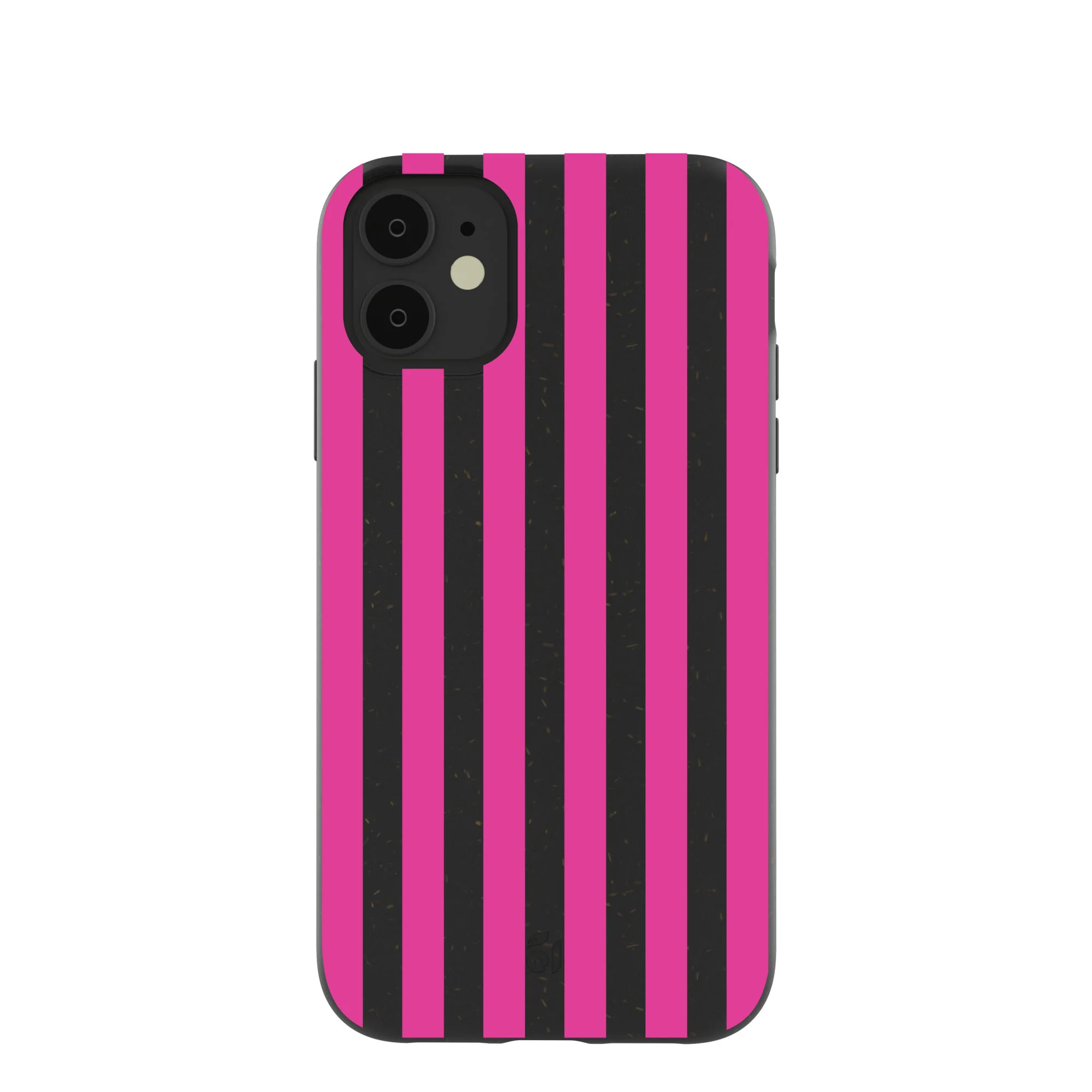 Black Pink Stripes iPhone 11 Case