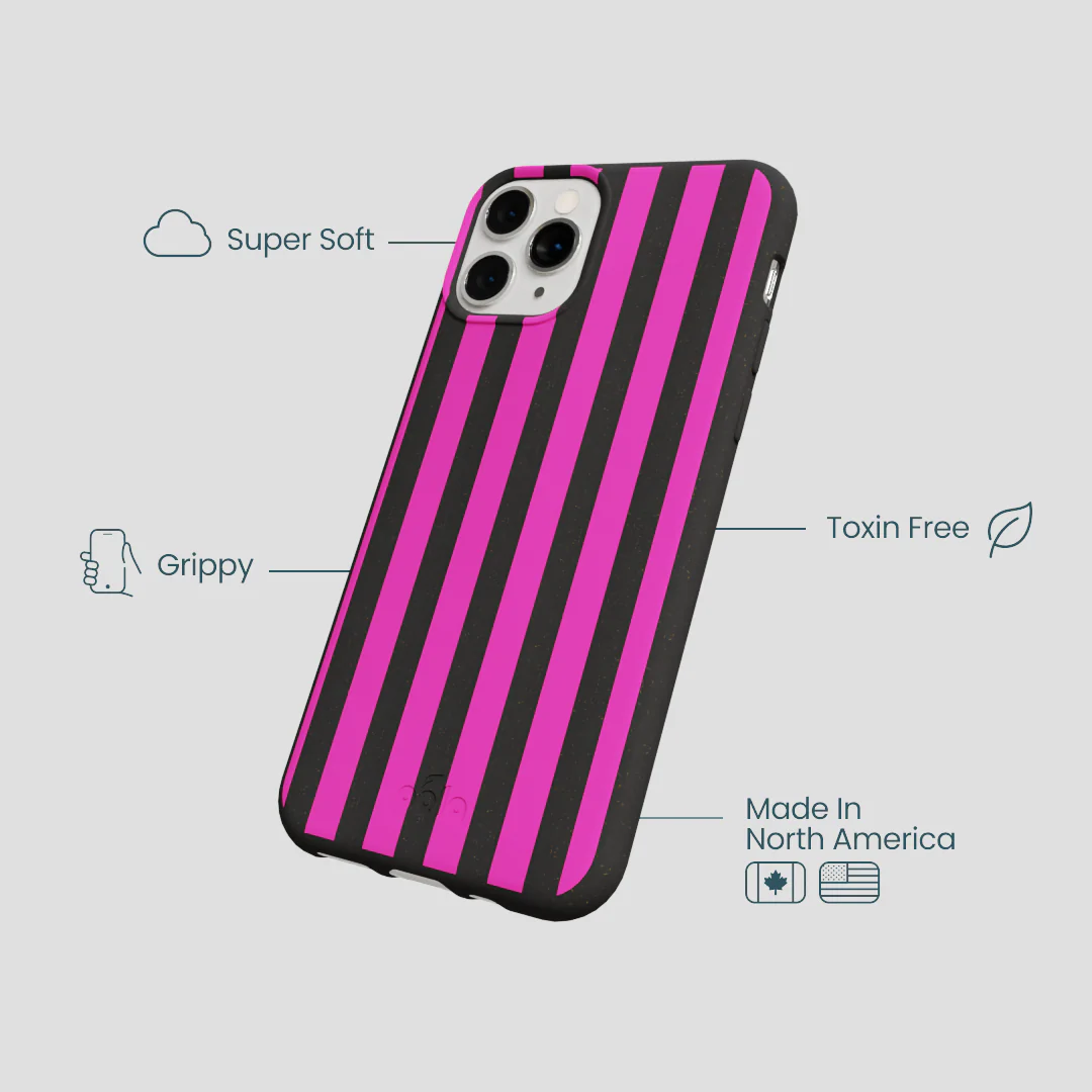 Black Pink Stripes iPhone 11 Pro Case - Image 4
