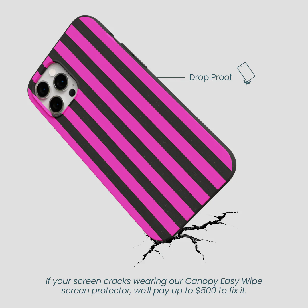 Black Pink Stripes iPhone 12 Pro Max Case - Image 5