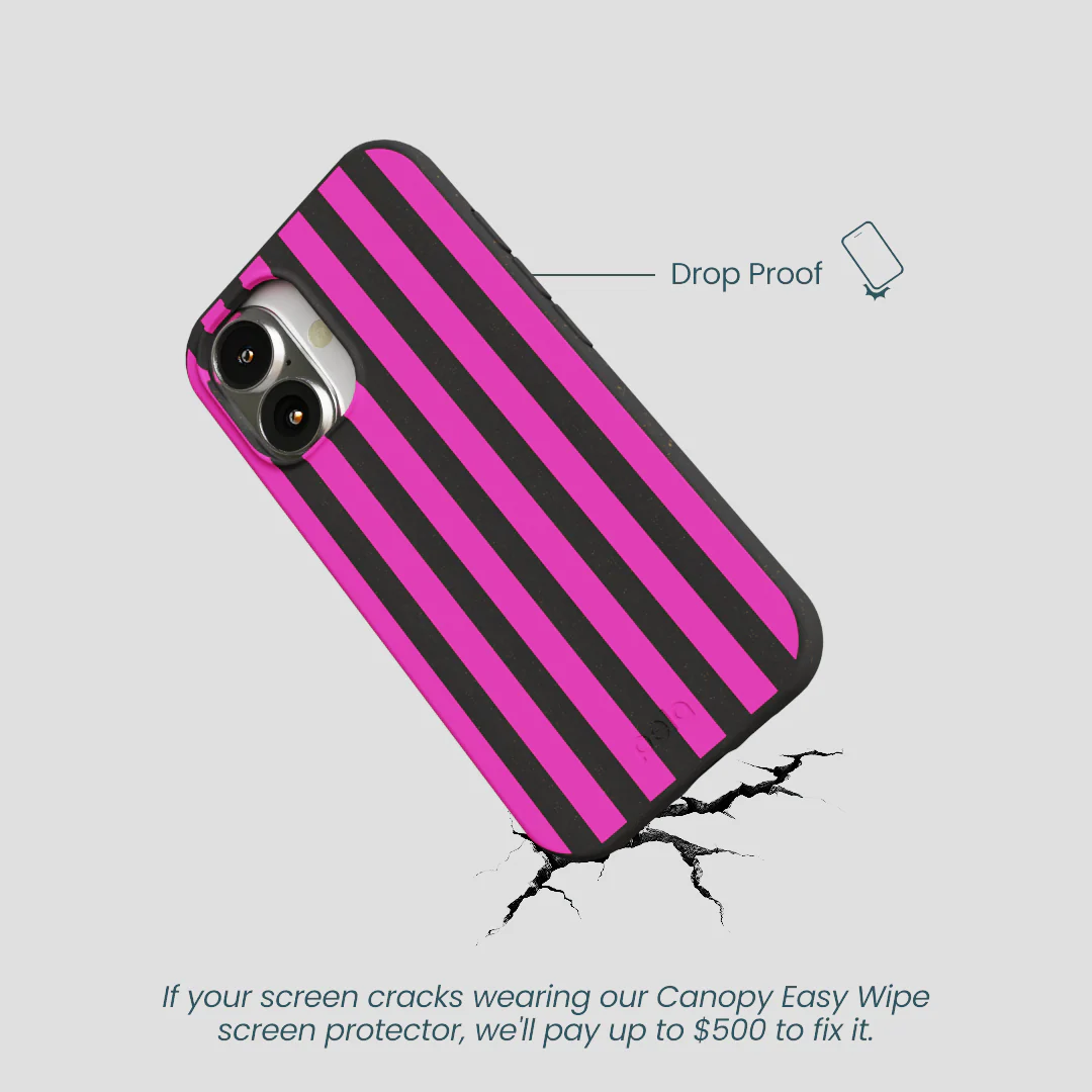 Black Pink Stripes iPhone 16 Case - Image 5