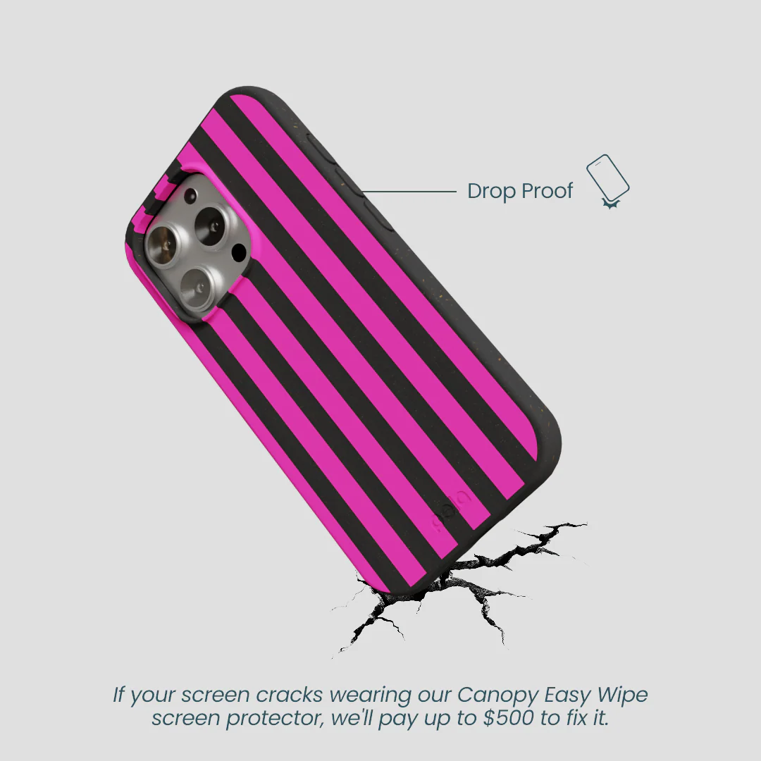 Black Pink Stripes iPhone 16 Pro Case - Image 5