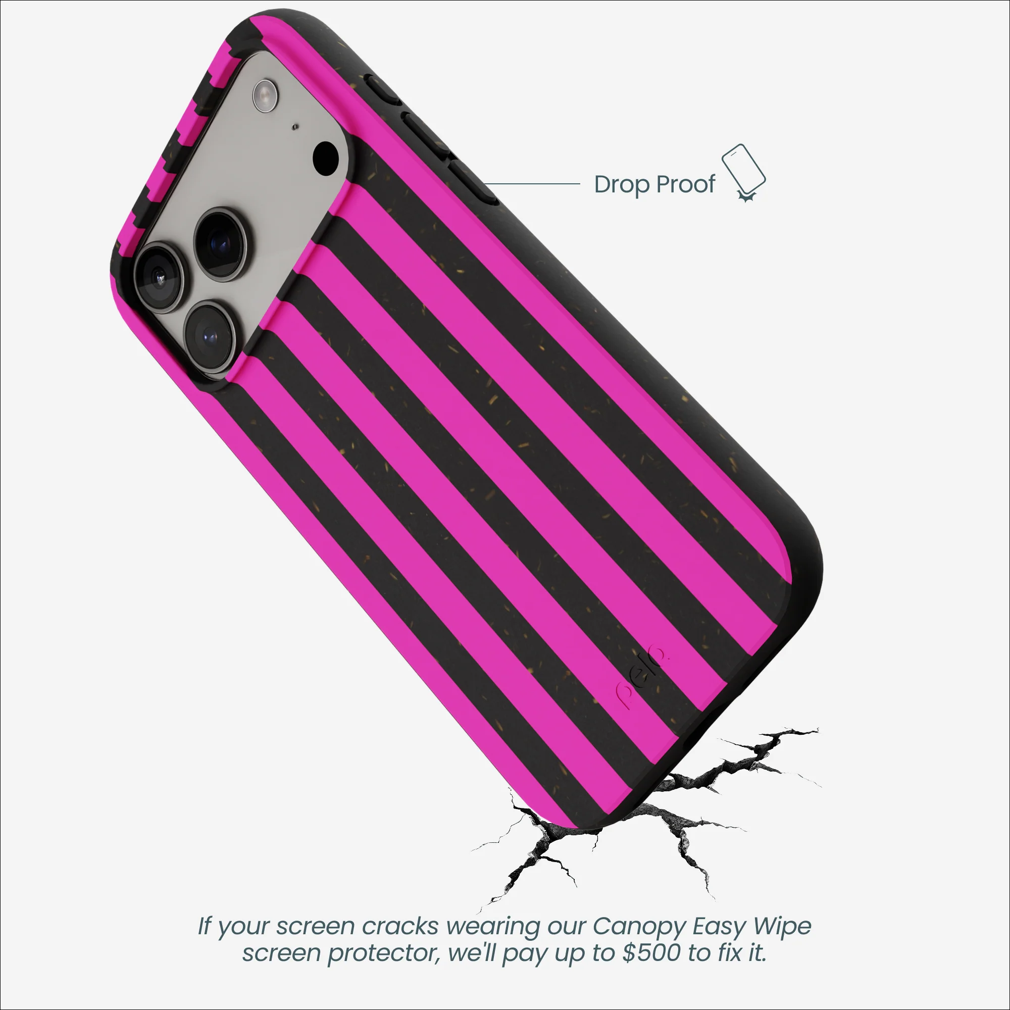 Black Pink Stripes iPhone 17 Pro Max Case - Image 5
