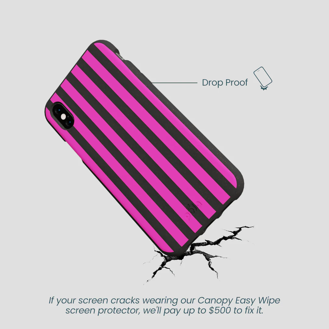 Black Pink Stripes iPhone XR Case - Image 5