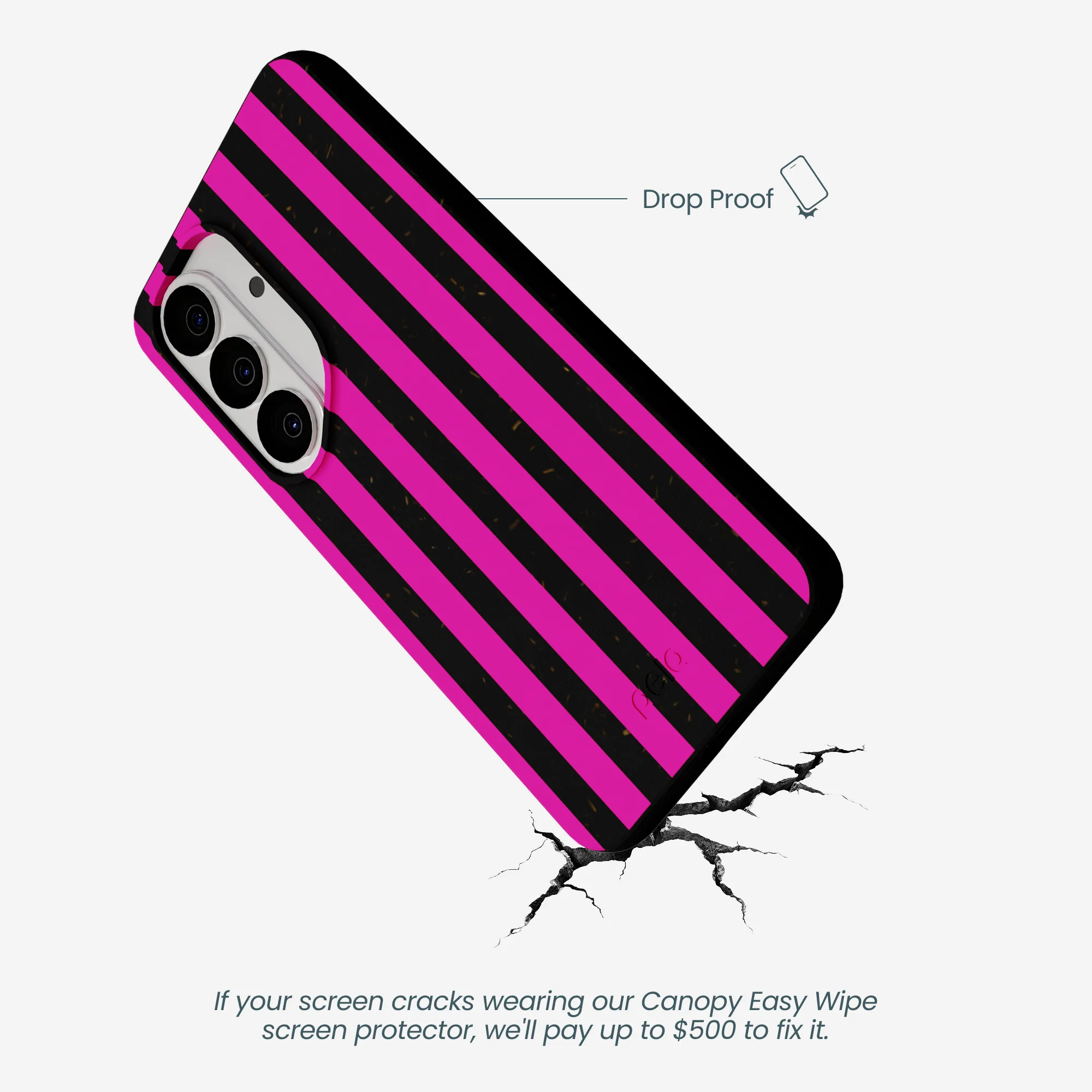 Black Pink Stripes Samsung Galaxy S26 Case - Image 4
