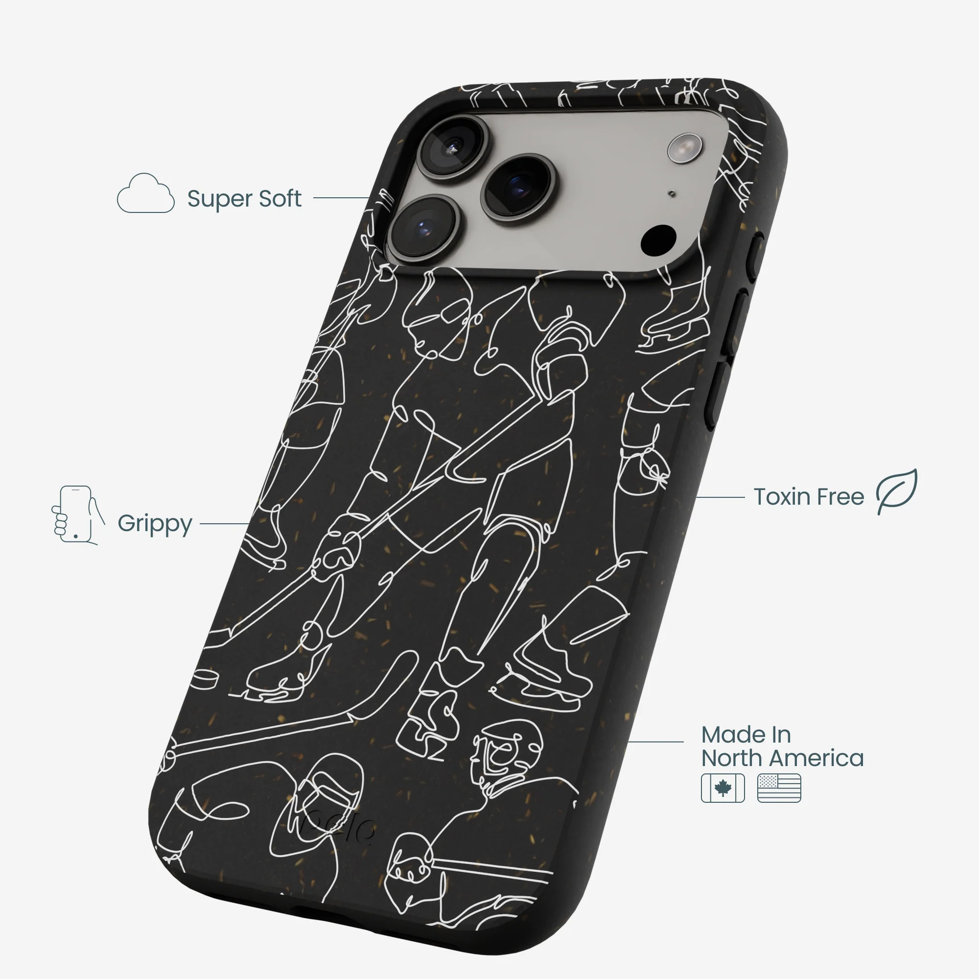 Black Play Sketch iPhone 17 Pro Max Case - Image 4