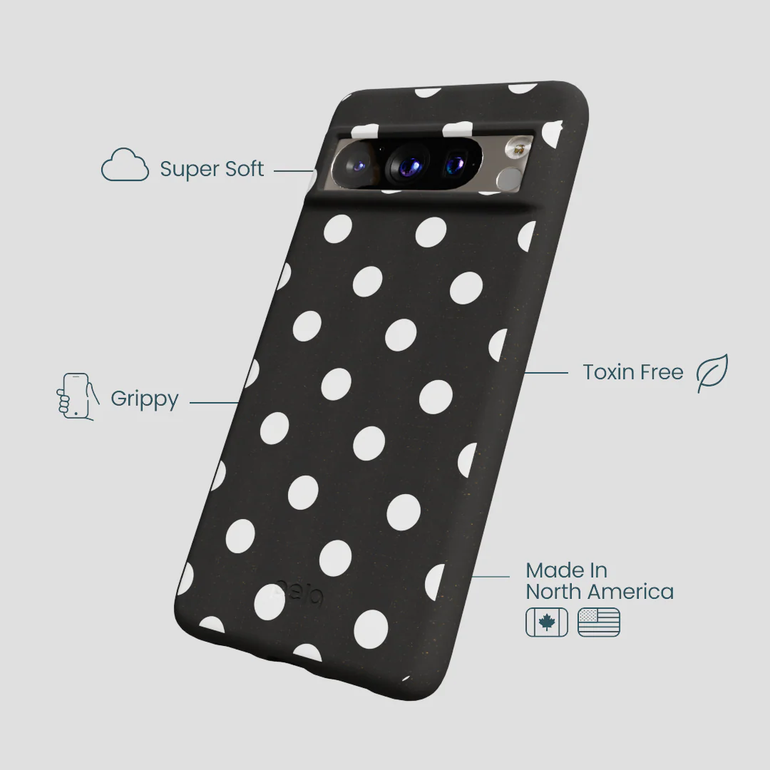 Black Polka Confetti Google Pixel 8 Pro Case - Image 4