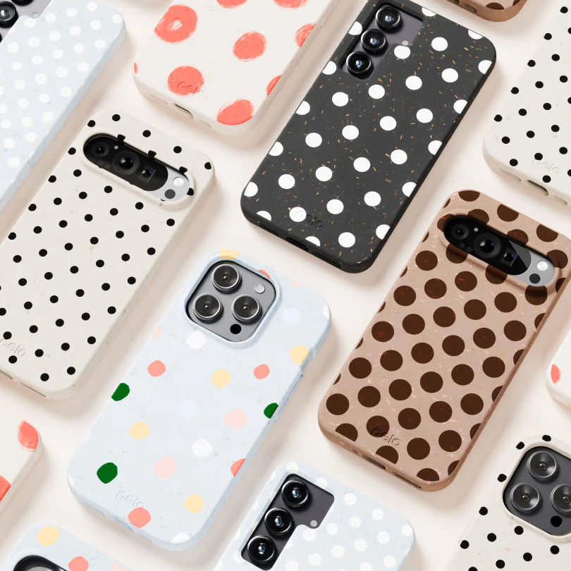Black Polka Confetti iPhone 15 Pro Max Case - Image 11