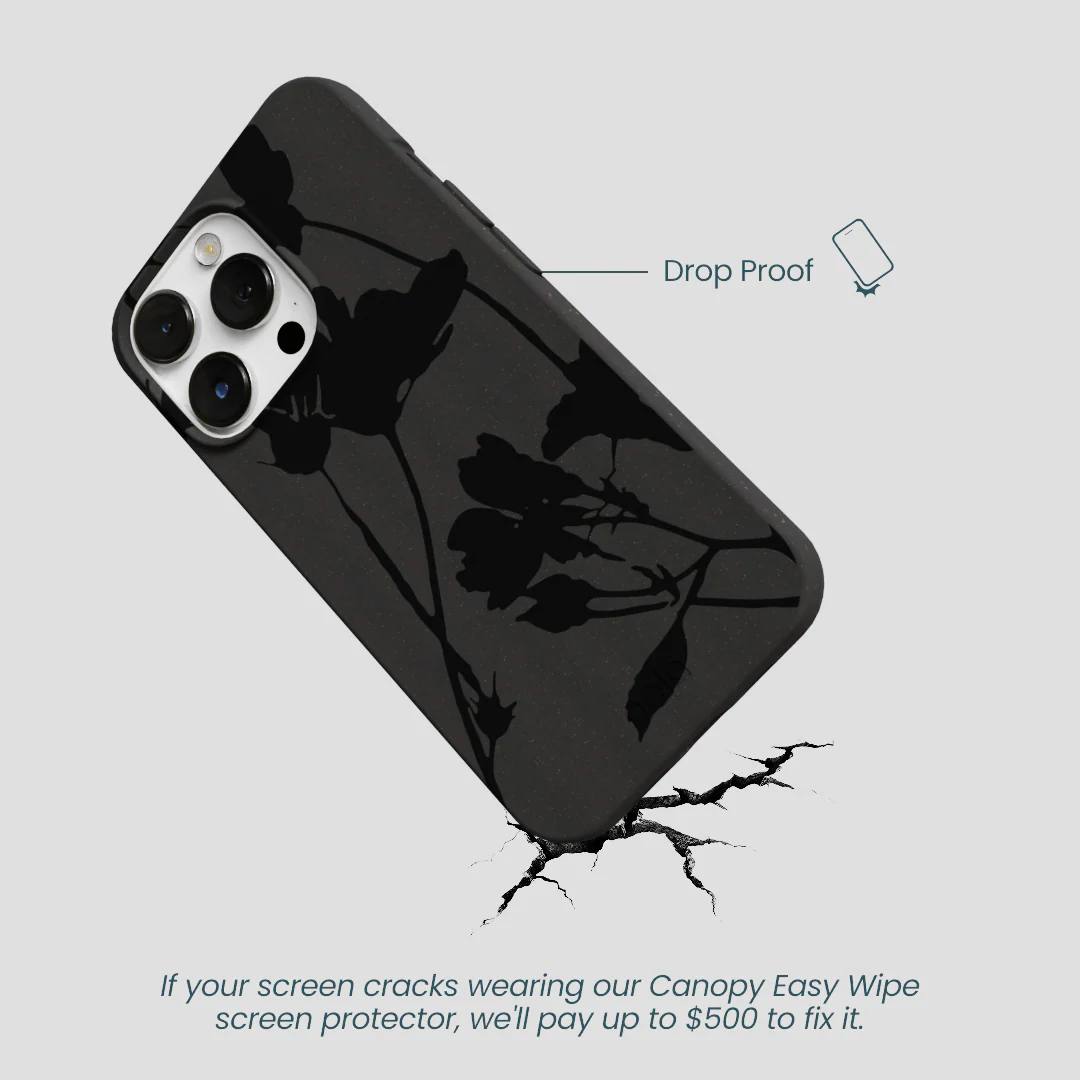 Black Shadow Petals iPhone 13 Pro Max Case - Image 5