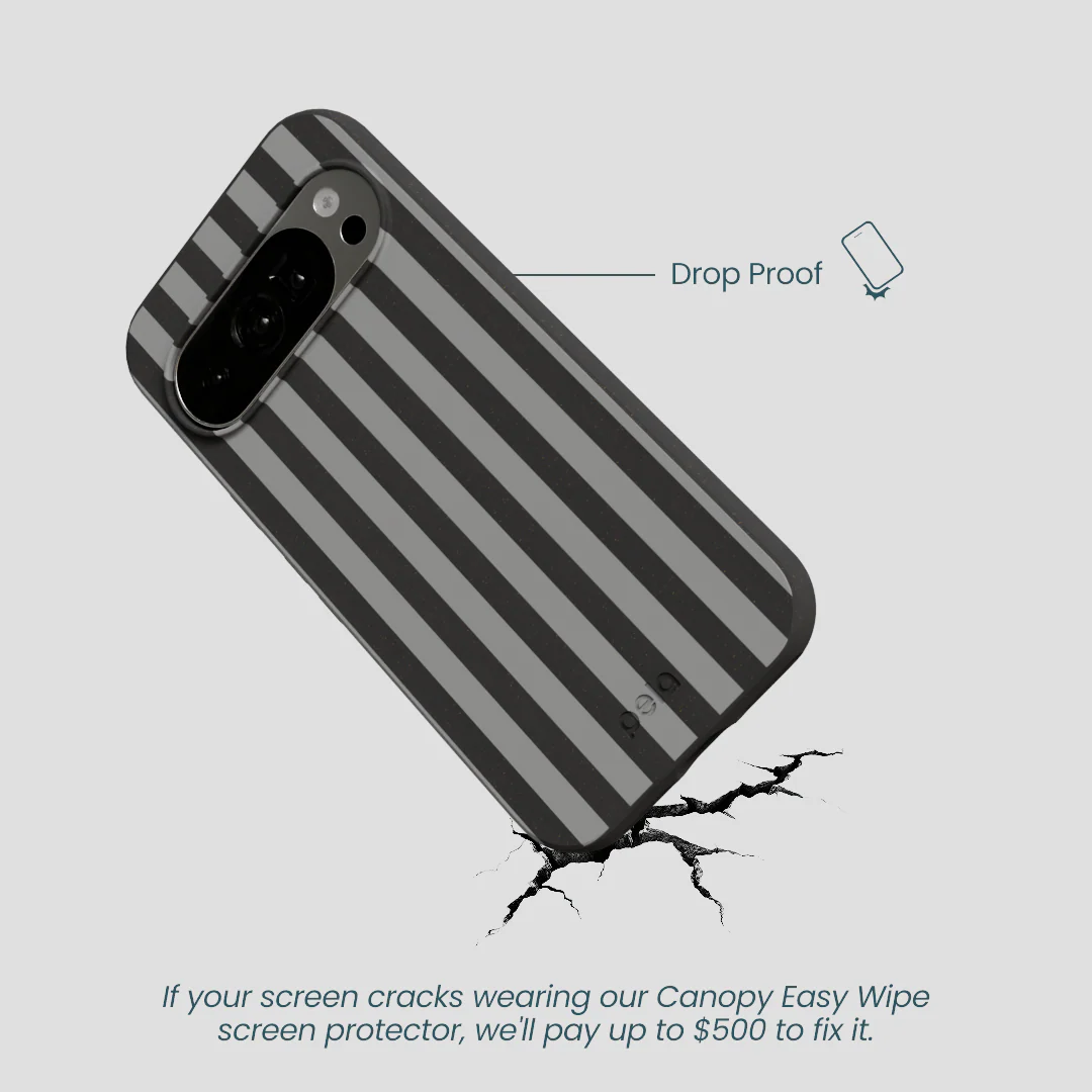 Black Shadow Stripes Google Pixel 10/10 Pro Case - Image 4