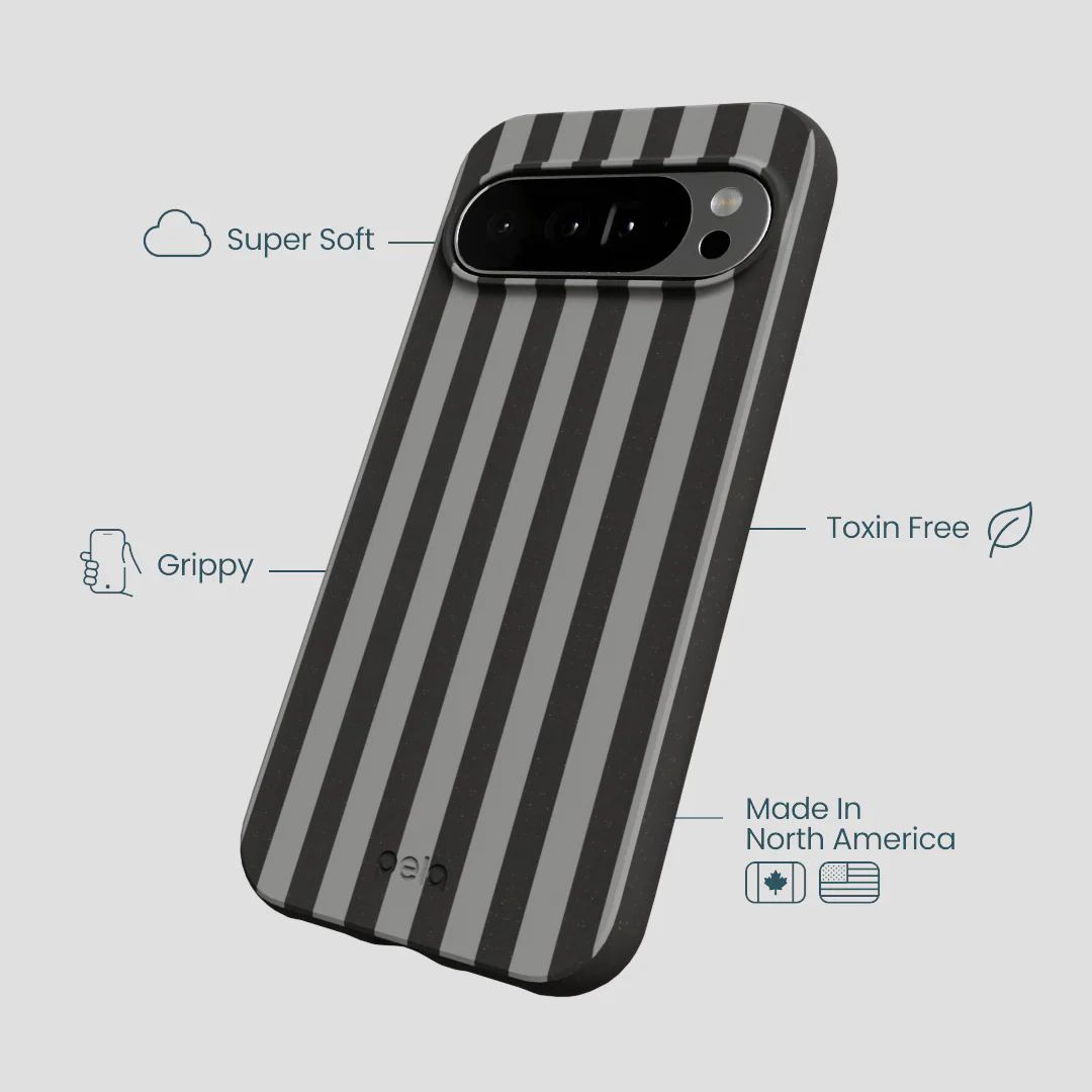 Black Shadow Stripes Google Pixel 10 Pro XL Case - Image 3