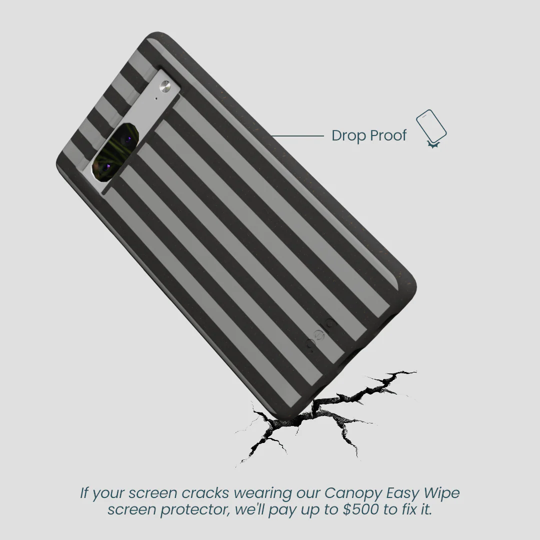 Black Shadow Stripes Google Pixel 7 Case - Image 4