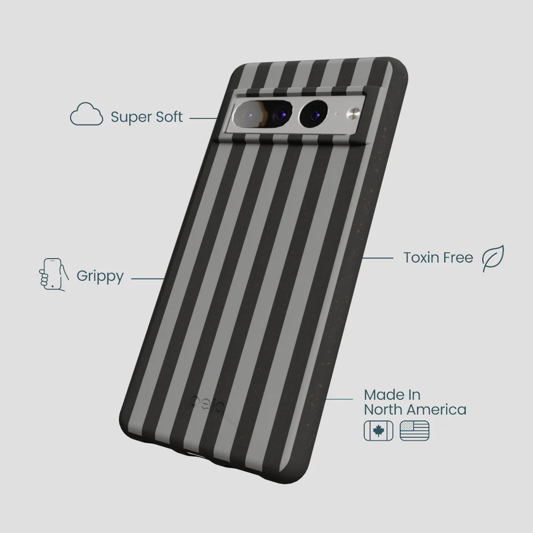 Black Shadow Stripes Google Pixel 7 Pro Case - Image 3